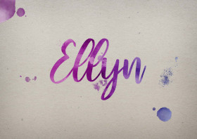 Ellyn Watercolor Name DP