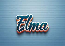 Cursive Name DP: Elma