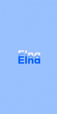 Name DP: Elna