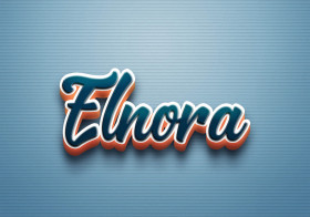 Cursive Name DP: Elnora