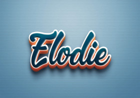 Cursive Name DP: Elodie