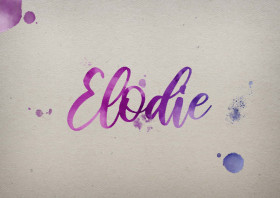 Elodie Watercolor Name DP