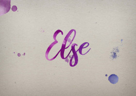 Else Watercolor Name DP