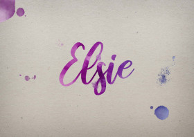 Elsie Watercolor Name DP