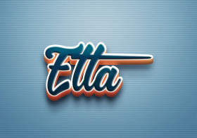Cursive Name DP: Elta