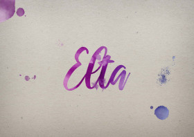 Elta Watercolor Name DP