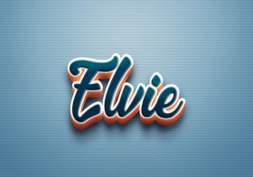 Cursive Name DP: Elvie
