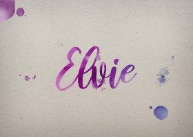 Elvie Watercolor Name DP