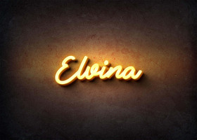 Glow Name Profile Picture for Elvina