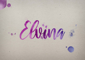 Elvina Watercolor Name DP