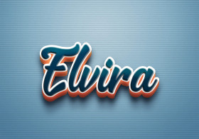 Cursive Name DP: Elvira