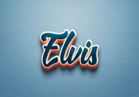 Cursive Name DP: Elvis