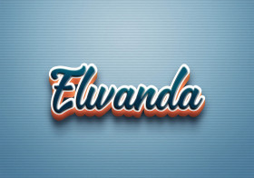 Cursive Name DP: Elwanda