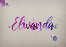 Elwanda Watercolor Name DP
