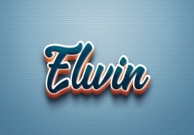 Cursive Name DP: Elwin