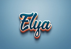 Cursive Name DP: Elya