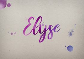 Elyse Watercolor Name DP