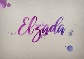 Elzada Watercolor Name DP