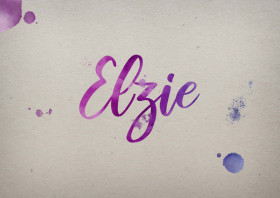 Elzie Watercolor Name DP
