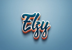 Cursive Name DP: Elzy