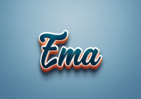 Cursive Name DP: Ema