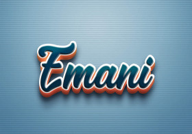 Cursive Name DP: Emani