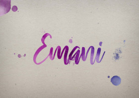 Emani Watercolor Name DP