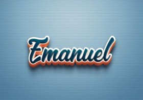Cursive Name DP: Emanuel