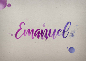Emanuel Watercolor Name DP