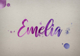 Emelia Watercolor Name DP