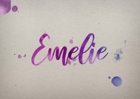 Emelie Watercolor Name DP