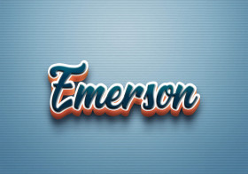 Cursive Name DP: Emerson