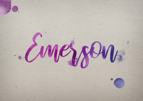 Emerson Watercolor Name DP