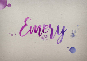 Emery Watercolor Name DP
