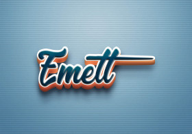 Cursive Name DP: Emett