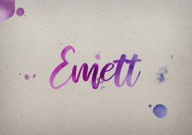 Emett Watercolor Name DP