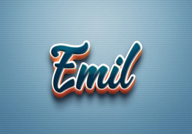 Cursive Name DP: Emil