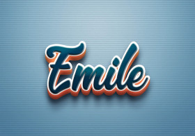 Cursive Name DP: Emile