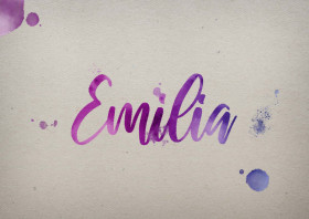 Emilia Watercolor Name DP