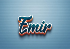Cursive Name DP: Emir