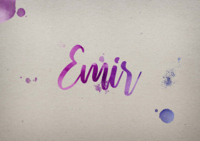 Emir Watercolor Name DP
