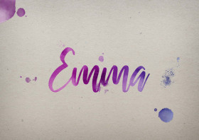Emma Watercolor Name DP