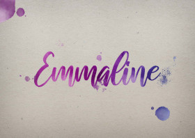 Emmaline Watercolor Name DP
