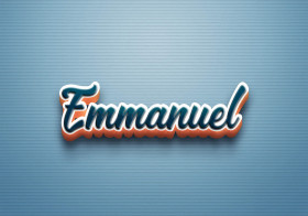 Cursive Name DP: Emmanuel