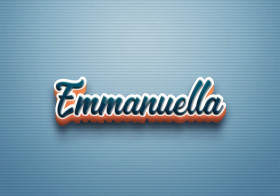 Cursive Name DP: Emmanuella