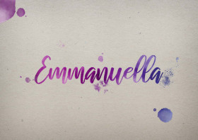 Emmanuella Watercolor Name DP