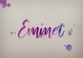 Emmet Watercolor Name DP