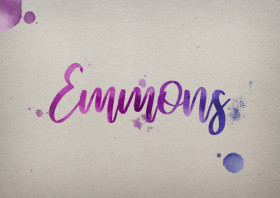 Emmons Watercolor Name DP