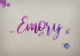 Emory Watercolor Name DP