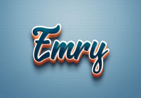 Cursive Name DP: Emry